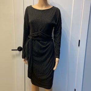 led maternity gray dress